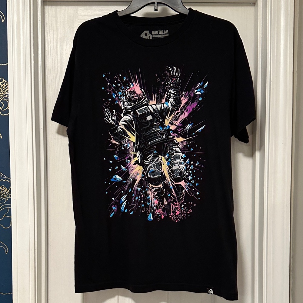Into The AM Black Astronaut Graphic Tee
